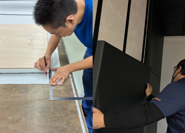 ゴルフ防球マット・クッション製作